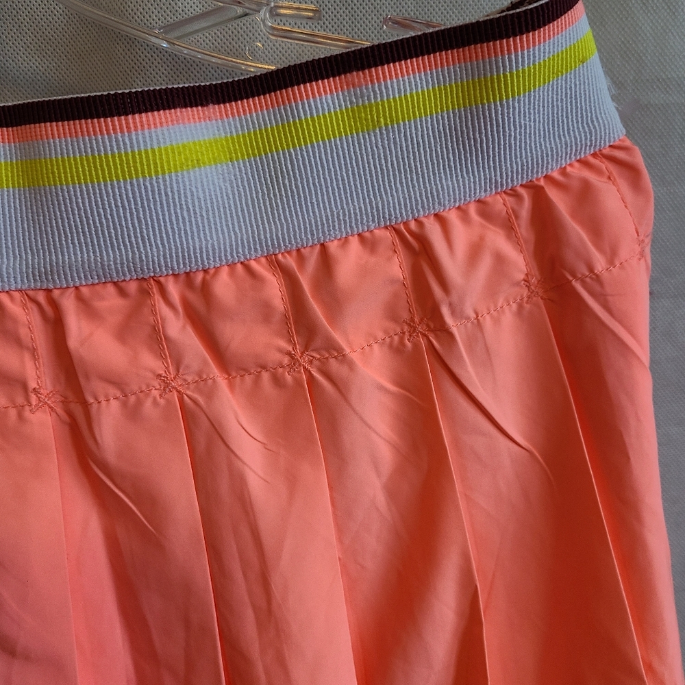 FP Movement by Free People Women's Face Off Pleated Tennis Skort in Orange Sz L - Picture 3 of 5